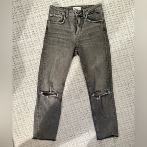 Zara jeans, grey denim, size US 4